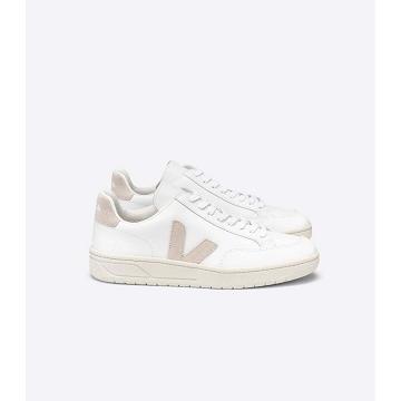 Veja V-12 LEATHER Sneakers Heren White/Pink | NL 342OKI